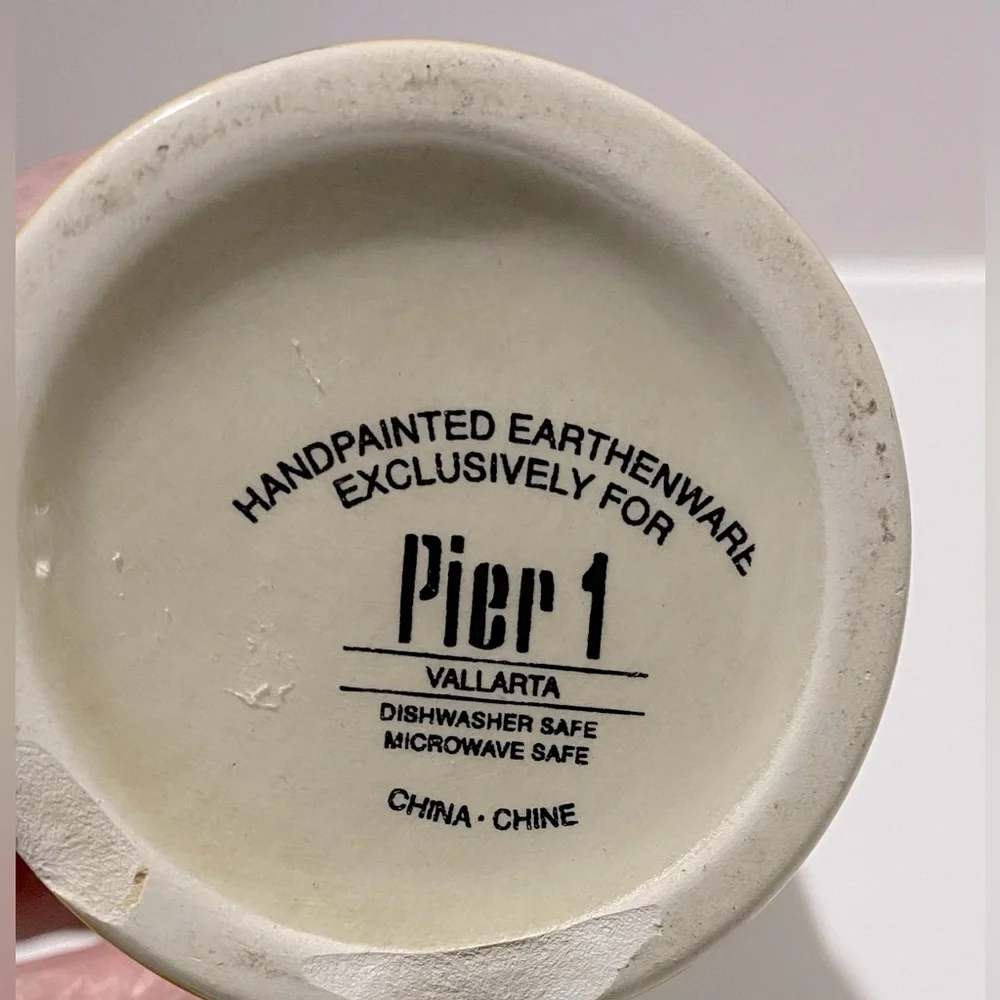 Pier 1 Vallarta Hand Painted Cruet Oil Dispenser